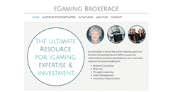 Desktop Screenshot of egamingbrokerage.com