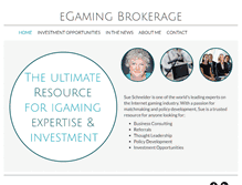 Tablet Screenshot of egamingbrokerage.com